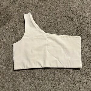 Girlfriend Collective Bianca One‎ Shoulder Bra L
